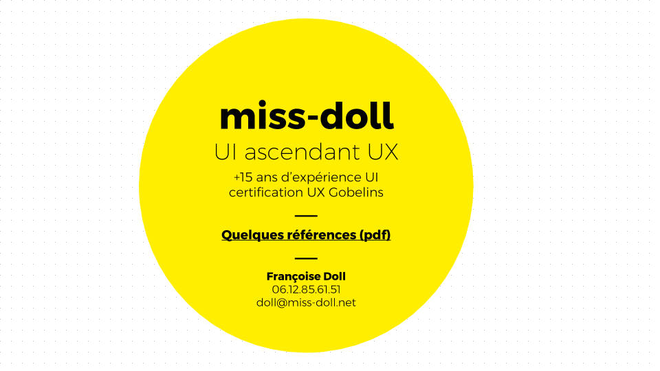 miss-doll - UI ascendant UX